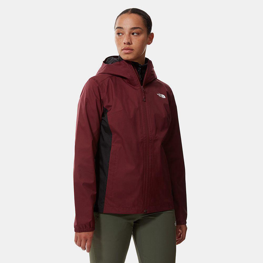 The North Face Quest Zip-In Γυναικεια Αδιάβροχο Μπουφάν - Κοκκινα / Μαυρα (OEHG61379)